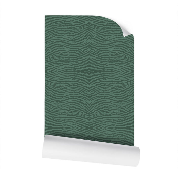 IVI Abstract Gill Pattern - Green on Green