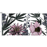 IVI Bouquet - Water Lily, Larkspur, Daisy w/ Cannabis Leaves