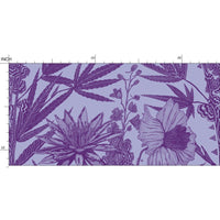 IVI Bouquet - Water Lily, Larkspur, Daisy w/ Cannabis Leaves Purple