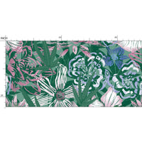 Cannabis All Over Floral - Large Wallpaper Print