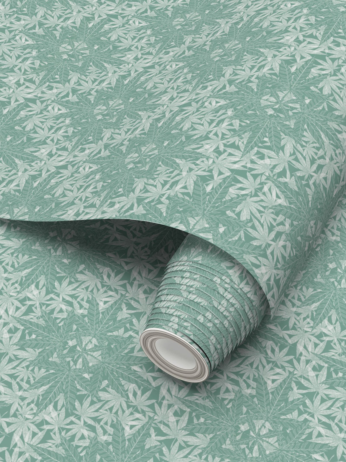 Cannabis Dreamcatcher Light Green - Medium Wallpaper Print