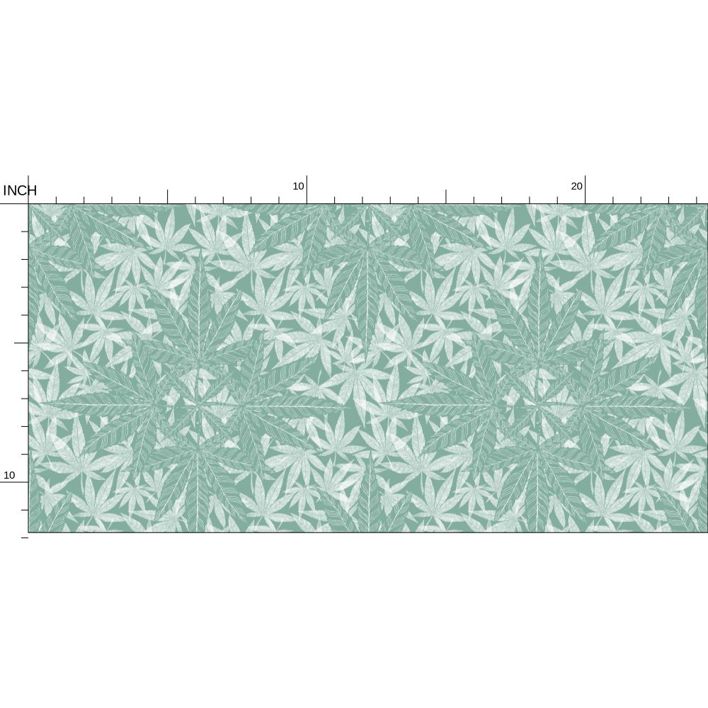Cannabis Dreamcatcher Light Green - Medium Wallpaper Print