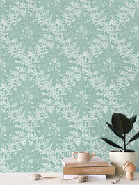 Cannabis Dreamcatcher Light Green - Medium Wallpaper Print