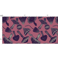 IVI - Mushroom Rotated Pattern - Grey and Pink