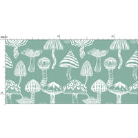 IVI - Mushroom Pattern - White Line Over Green