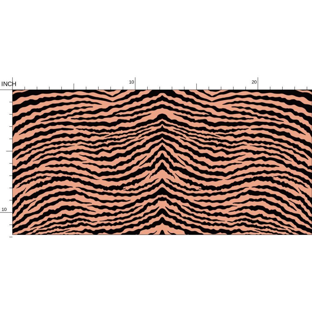 IVI Abstract Gills Large Pattern - Black Orange