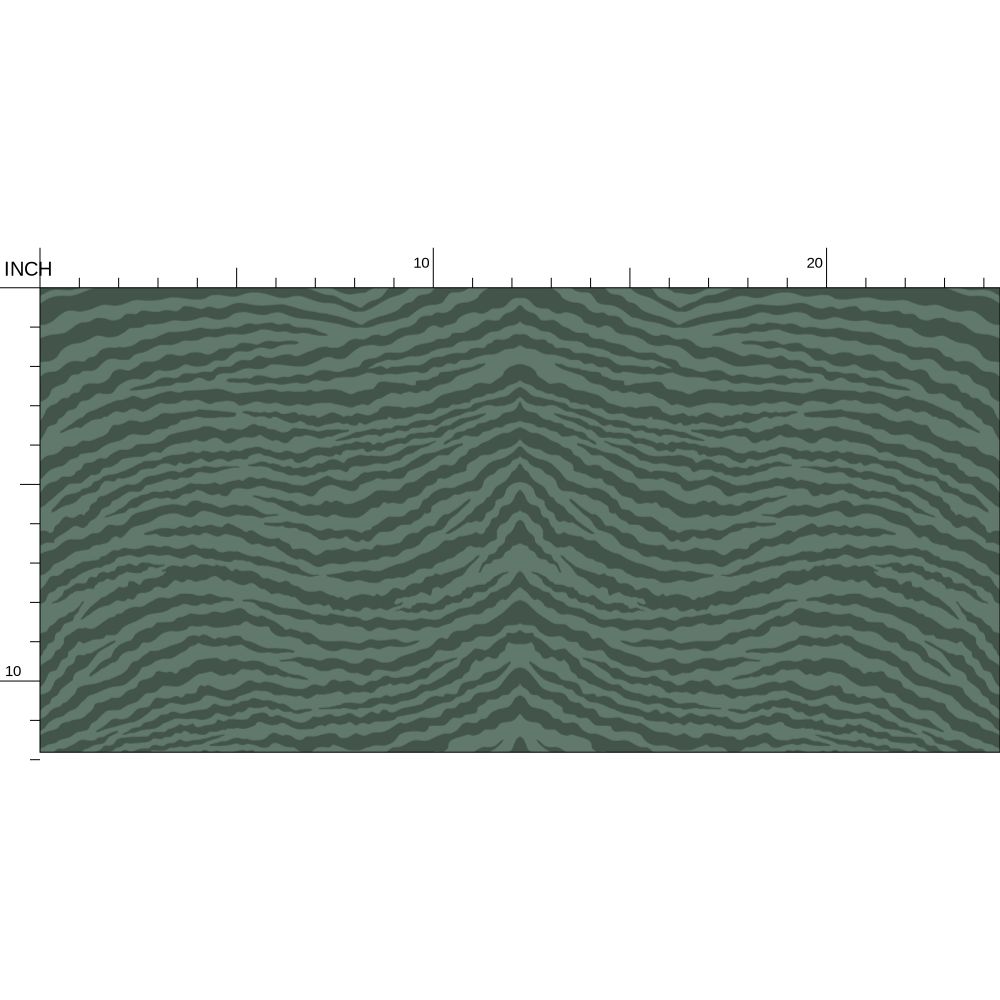 IVI Abstract Gill Pattern - Green on Green