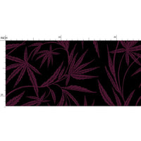 Cannabis IVI Red/Purple on Black - Large Wallpaper Print