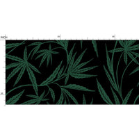 Cannabis IVI Green on Black - Large Wallpaper Print