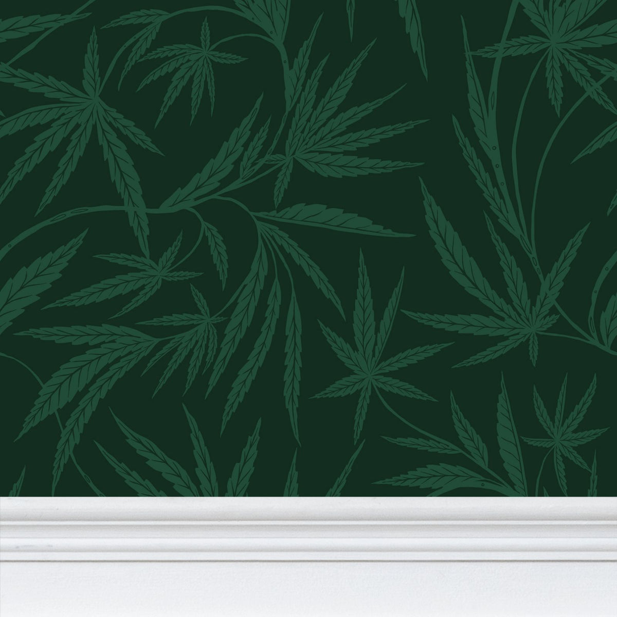 Cannabis IVI Green - Large Wallpaper Print
