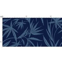 Cannabis IVI Light Blue Dark Blue - Large Wallpaper Print