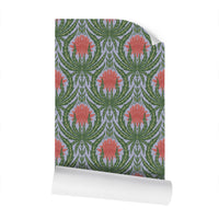IVI - Cannabis Damask Circle of Life Retro Green Orange and Blue