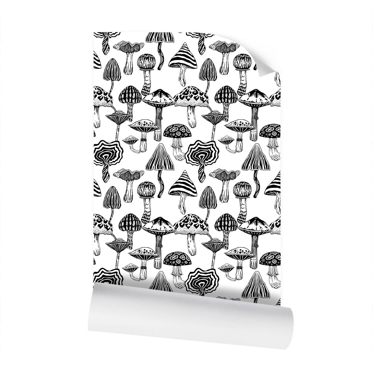 IVI - Mushroom Pattern - Black Line