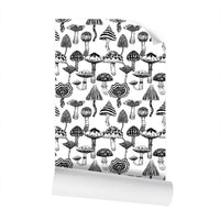 IVI - Mushroom Pattern - Black Line