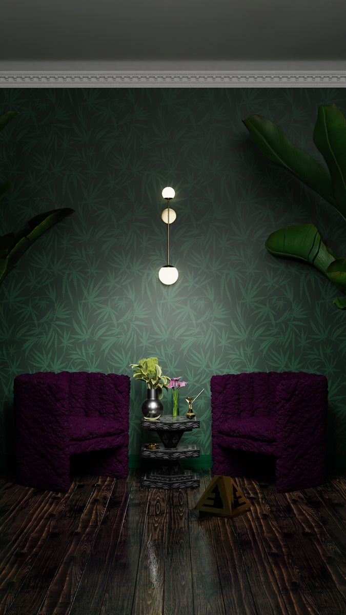 Cannabis IVI Green - Large Wallpaper Print
