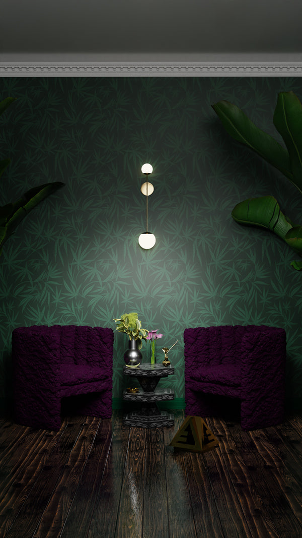 Cannabis IVI Green - Large Wallpaper Print
