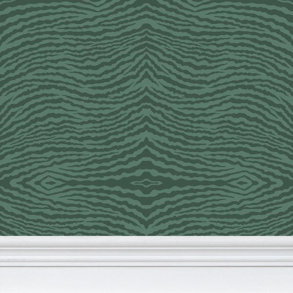IVI Abstract Gill Pattern - Green on Green
