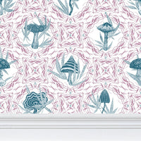 IVI LIFE - Mushroom + Cannabis Leaf Wallpaper