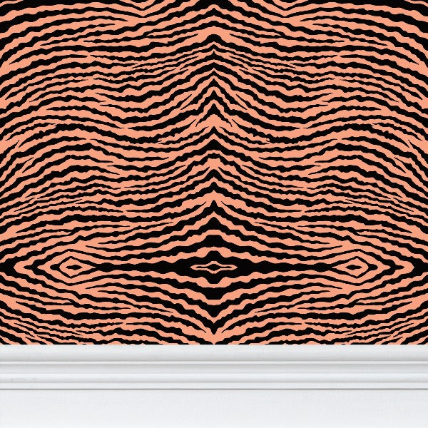 IVI Abstract Gills Large Pattern - Black Orange