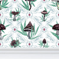 IVI LIFE - Mushroom Pattern w/ Cannabis Leaves
